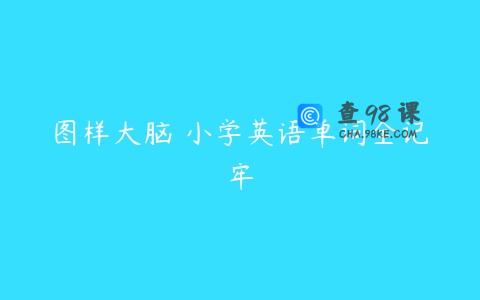图样大脑 小学英语单词全记牢