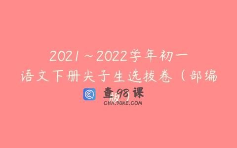 2021~2022学年初一语文下册尖子生选拔卷（部编版）