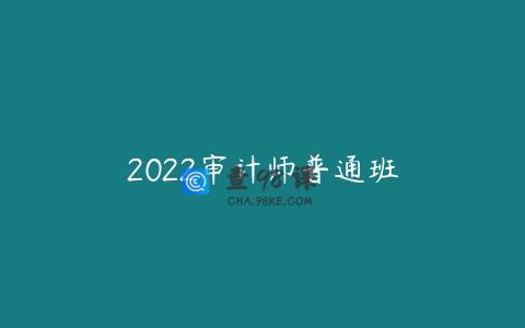 2022审计师普通班