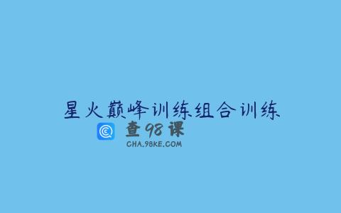 星火巅峰训练组合训练