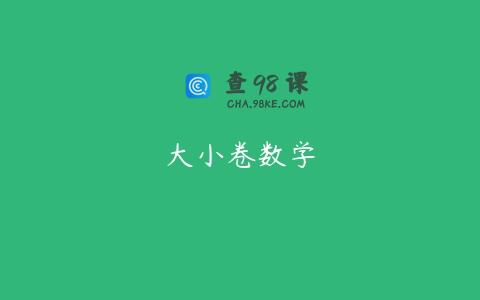 大小卷数学