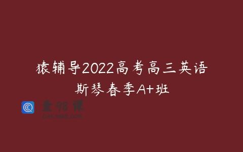 猿辅导2022高考高三英语斯琴春季A+班