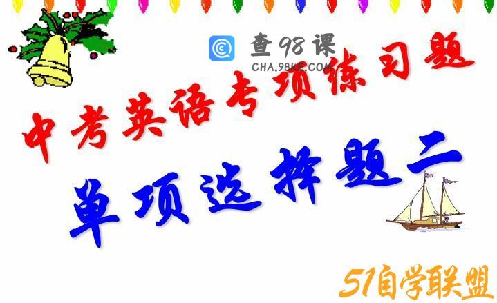 初中英语中考单项选择系列