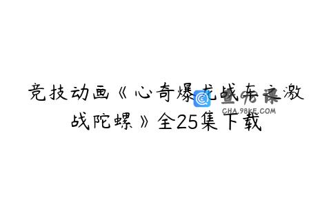 竞技动画《心奇爆龙战车之激战陀螺》全25集下载