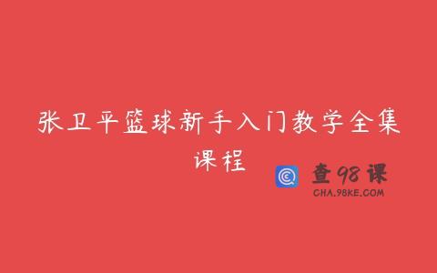 张卫平篮球新手入门教学全集课程