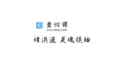 褚洪波 灵魂领袖