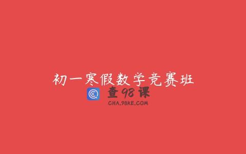 初一寒假数学竞赛班