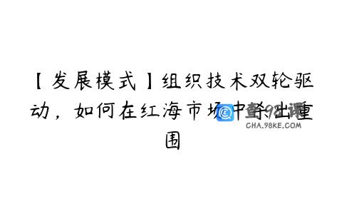 【发展模式】组织技术双轮驱动，如何在红海市场中杀出重围