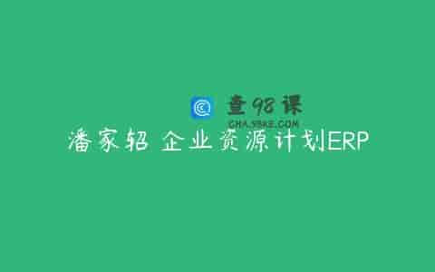 潘家轺 企业资源计划ERP