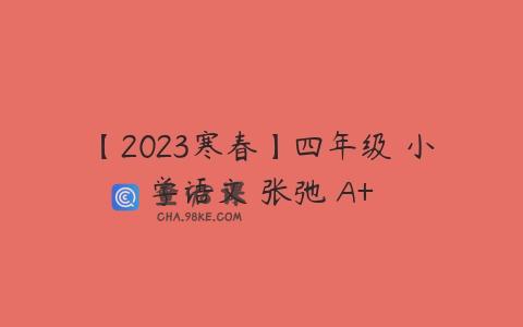 【2023寒春】四年级 小学语文 张弛 A+