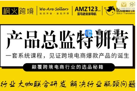 枫火跨境·产品总监特训营，行业大咖联合研发解决行业瓶颈问题