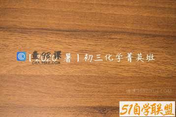 【2020-暑】初三化学菁英班