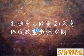 打通身心能量 21天身体绽放重塑班02期