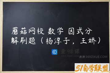 蘑菇网校 数学 因式分解刷题（杨淳子，王娇）