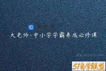 大老师-中小学学霸养成必修课