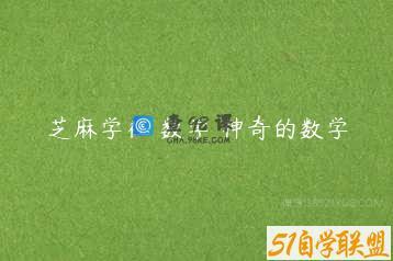 芝麻学社 数学 神奇的数学