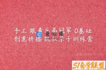 手工 跟着乐高冠军 0基础创意拼插 凯叔亲子训练营