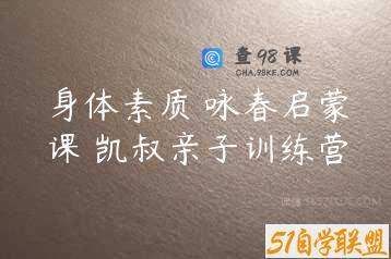 身体素质 咏春启蒙课 凯叔亲子训练营