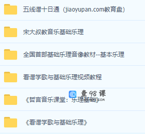 乐理歌曲音乐基础入门自学视频教程