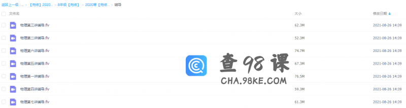 学而思2020初二物理杜春雨菁英班视频课程