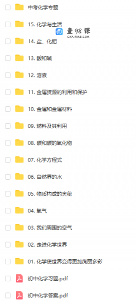 乐乐课堂-初中化学全套精品小视频