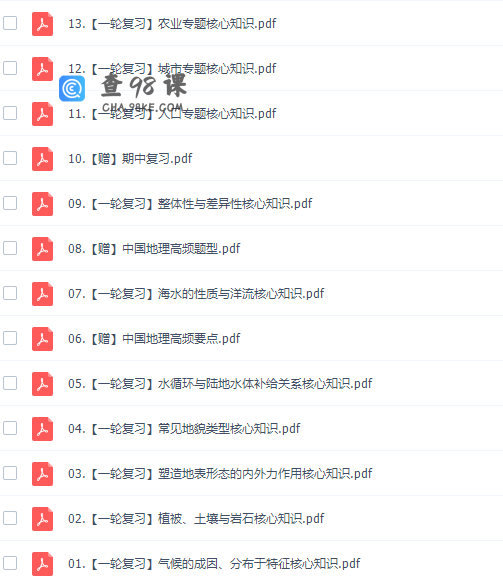 作业帮孙国勇高三地理2021秋季通用班课程