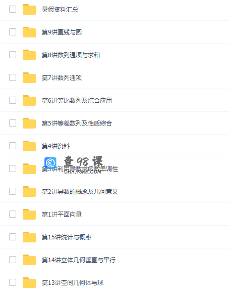 猿辅导王晶高三数学2021年秋季A+班课程完结