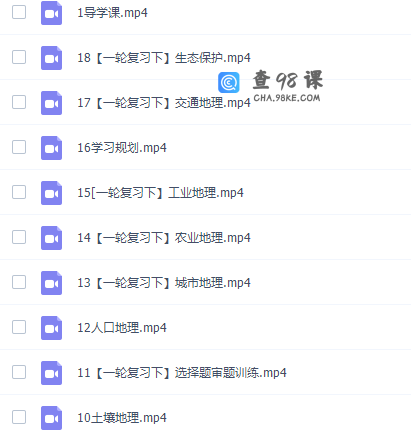 猿辅导崔亚飞高三地理2021年秋季A班课程完结
