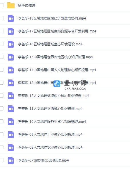 有道精品课李荟乐高三地理2021年秋季班完结