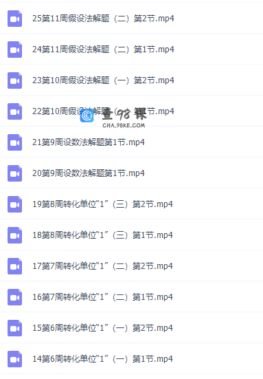 小学奥数举一反三小学六年级奥数课程