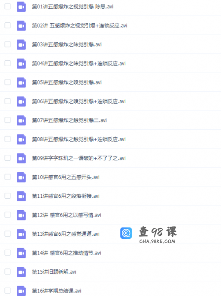 诸葛学堂思晨写作班三阶春季课程16讲