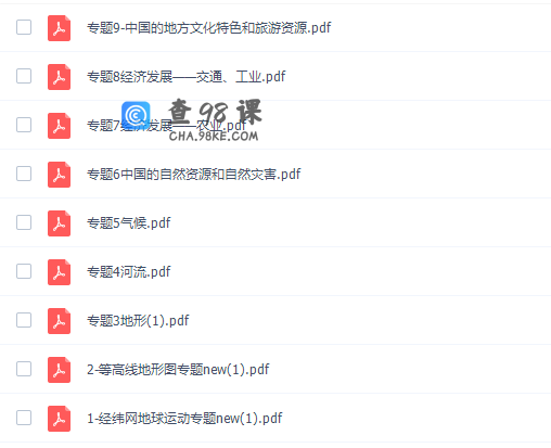 海淀名师刘大烨二段初中地理冲刺课程完结