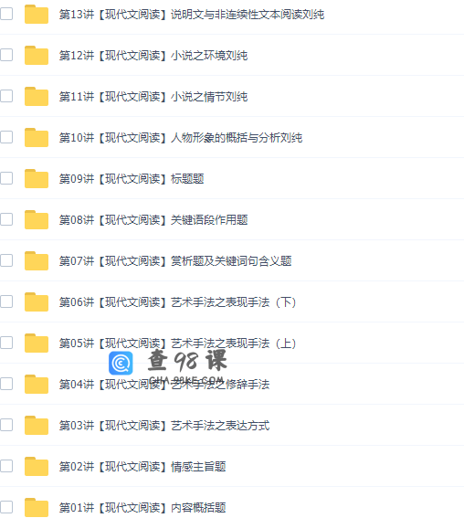 诸葛五绝重点中学语文应试指南50讲视频课程