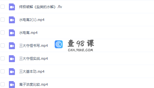 周鹏无敌化学秘诀盐类的水解终极秒杀满分课程