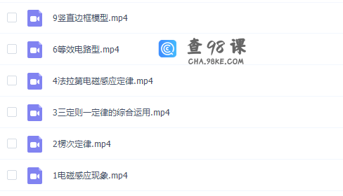 高中物理谭哥模型物理全套电磁感应专题视频完结