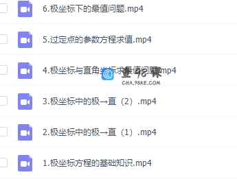 高中数学建哥指针数学之极坐标知识点专题课
