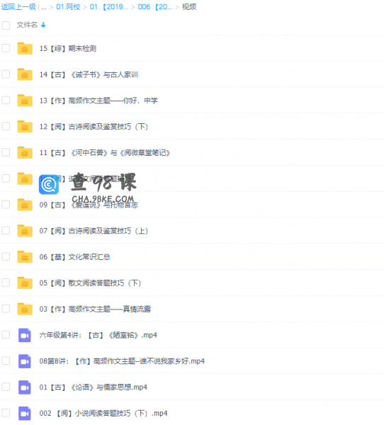 学而思小学六年级达吾力江大语文直播班15讲课程