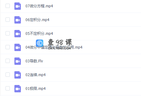 高等数学猴博士爱讲课2小时得高分高数/微积分上