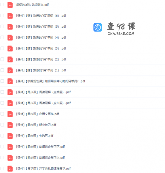 猿辅导孟玉凡高二英语春季班视频资源合集