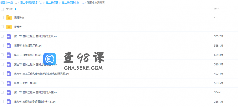 猿辅导高二寒假系统班张鹏生物选修三高清视频课程