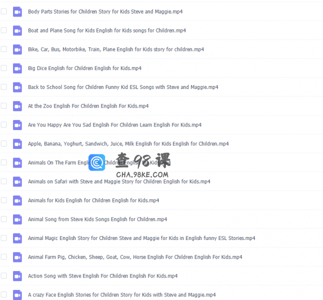 史提夫少儿趣味英语动画视频全集