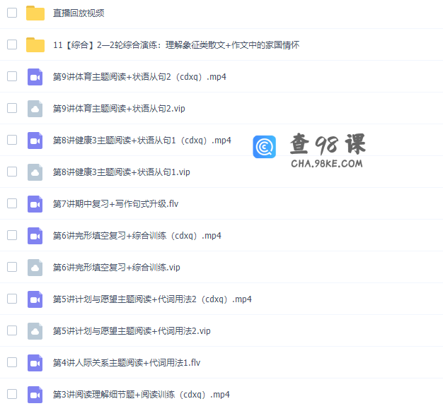 学而思2020高一英语张逸秋季目标双一流直播班