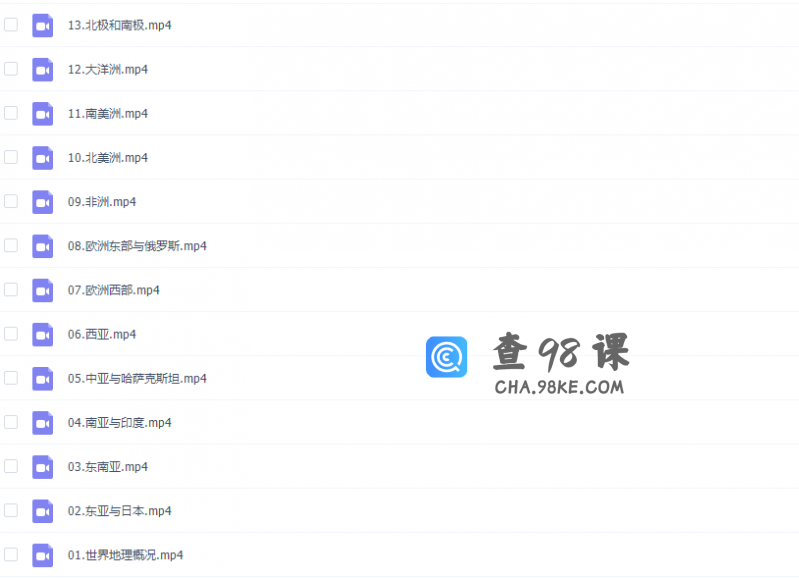 高考地理包易正2020复习联报班世界地理系统班（完结）