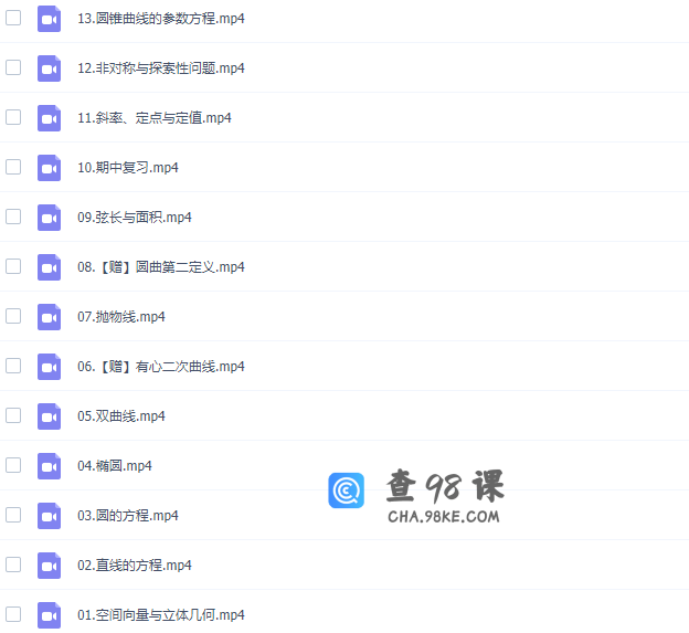 作业帮2020年高二数学肖晗（课改）秋季班高清视频