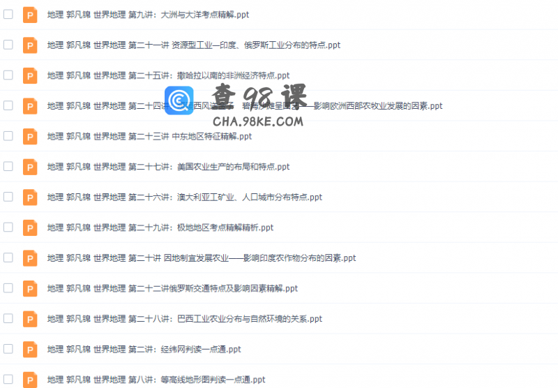 ​学科网初中世界地理郭凡锦高清视频课程