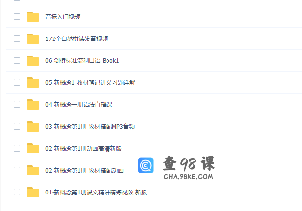 新东方霍娜新概念英语1册零基础(含语法课程)自学视频教程合集