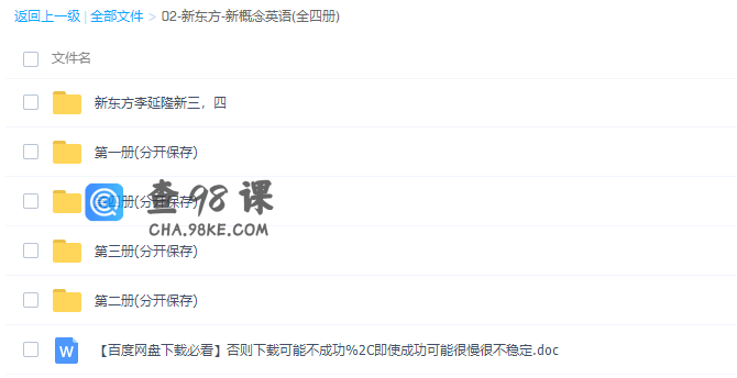 新东方新概念英语全四册（37.9G大合集全覆盖）