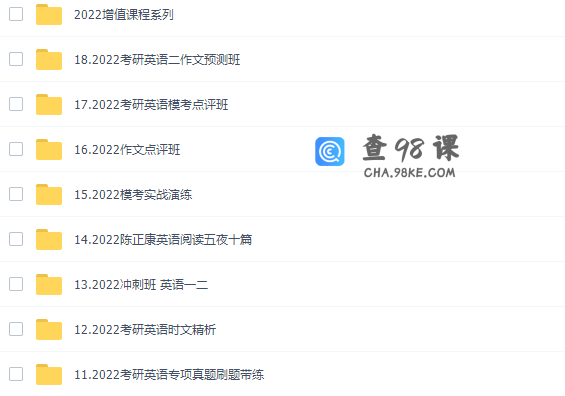 2022考研英语文都英语考研全程班全年复习规划（含特训班220G大合集）