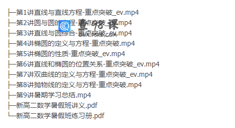 2021高途周帅高二数学网课暑假系统班（高二数学知识点重点突破）