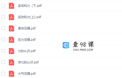 2020郭志强八年级物理课程寒假班（力与压强难点突破）